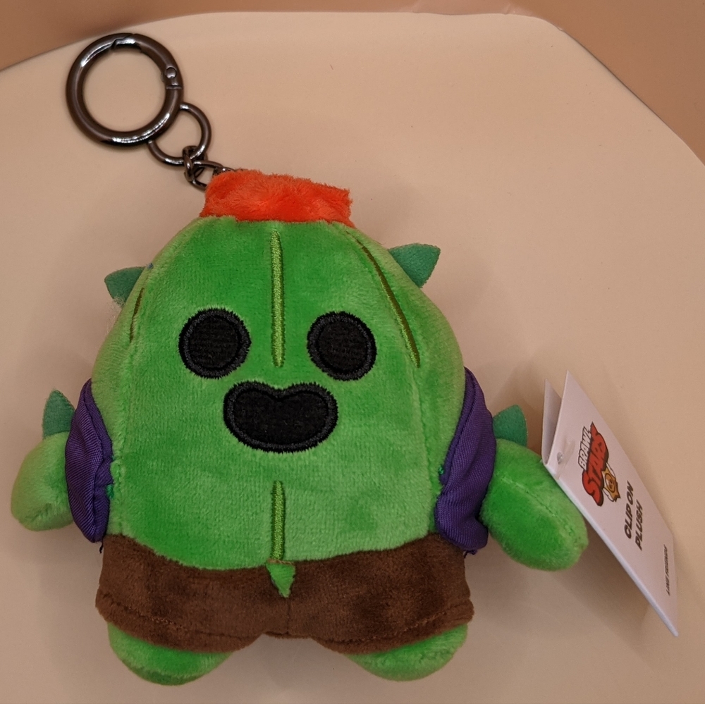 Trio of BRAWL STARS Clip on Plush keychain, backpack, or purse charms - Picture 7 of 11